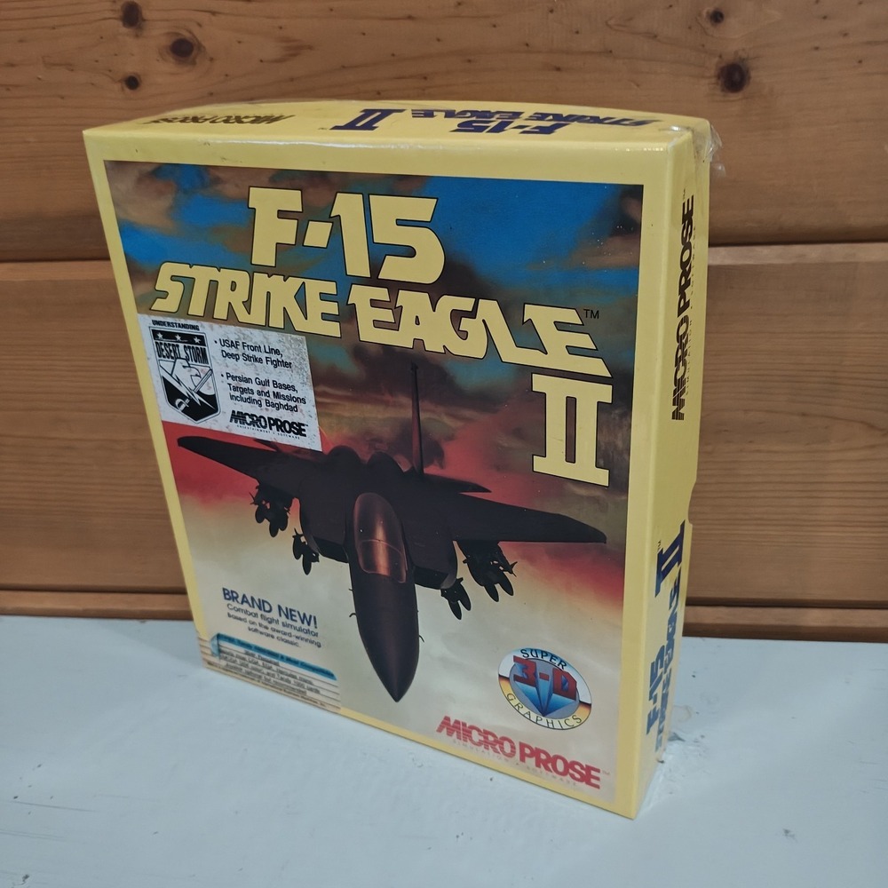 Micro Prose F-15 Strike Eagle II Vintage 1990 Micro Prose Complete‎ ZD2